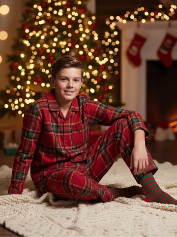 La V Pajamas in Red