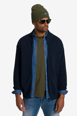 STHUGE Knit Cardigan in Blue: front