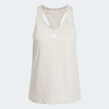 ADIDAS PERFORMANCE Спортен топ 'Train Essentials' в сиво: отпред