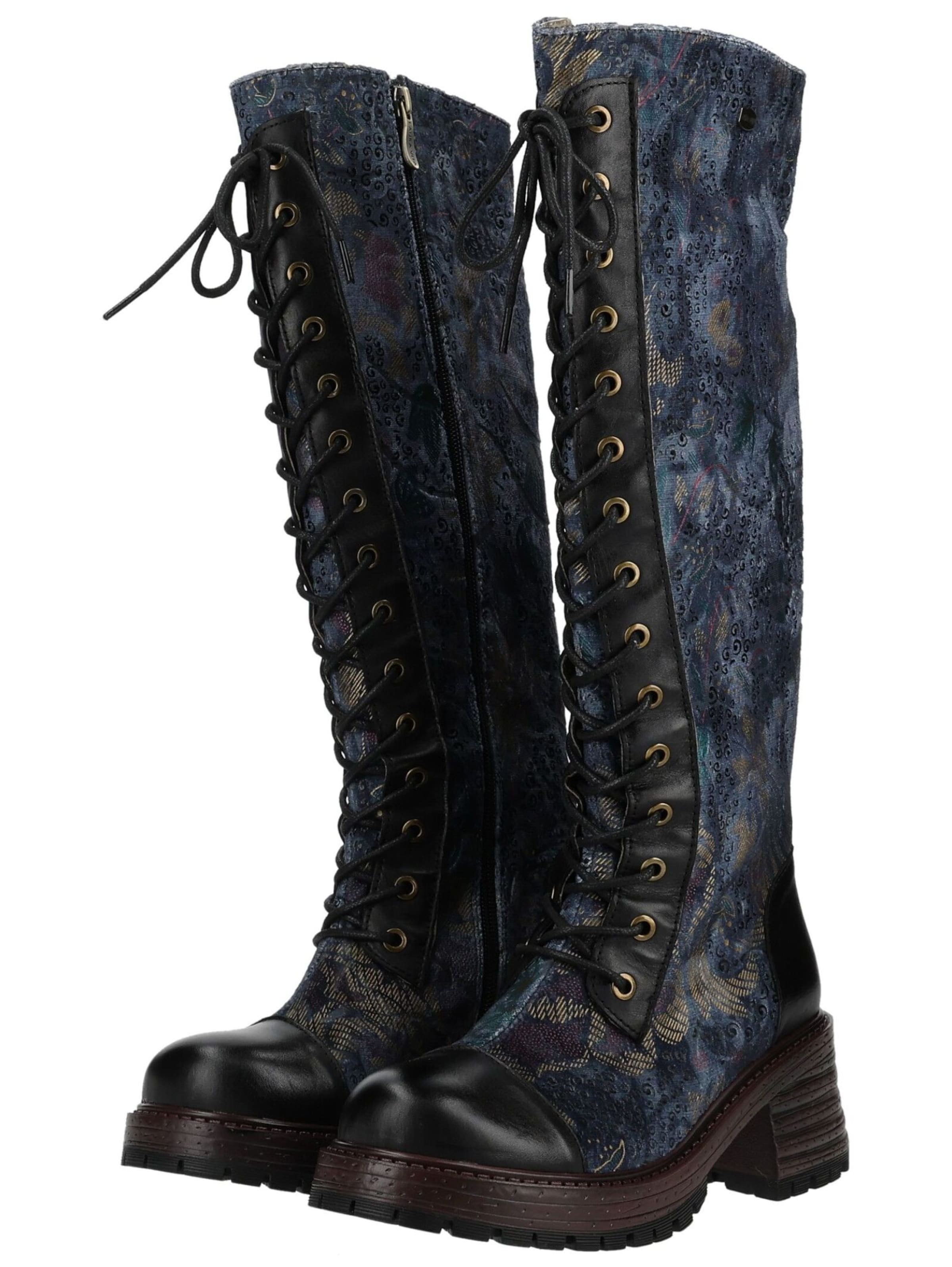 Bottes à lacets Laura Vita en bleu