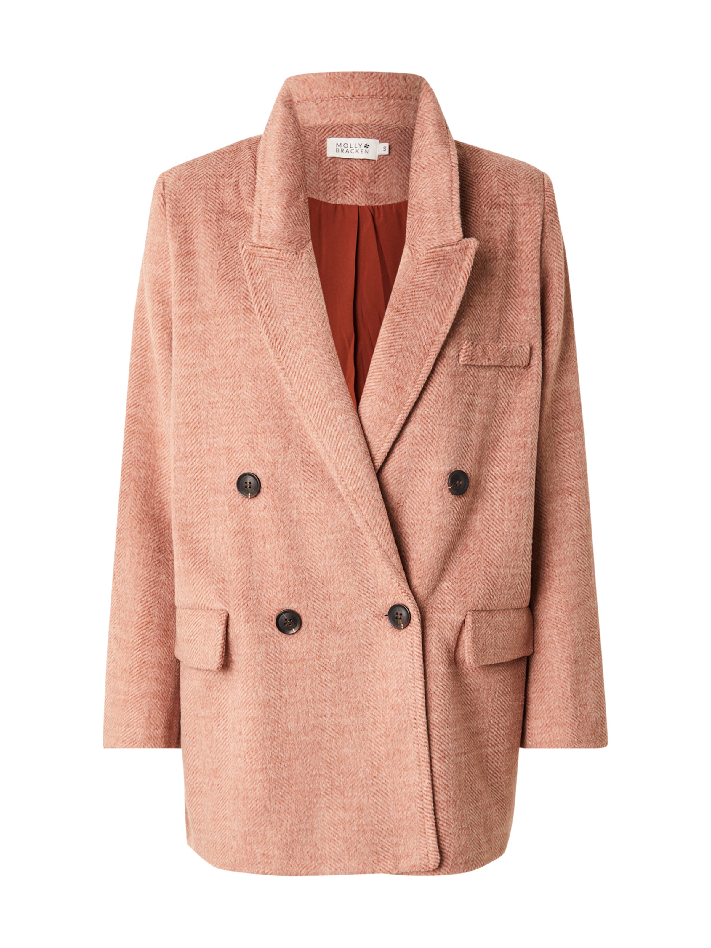 Molly BRACKEN Ανοιξιάτικο και φθινοπωρινό παλτό σε ροζ: μπροστά