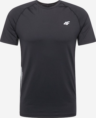 4F Sportshirt in schwarz / weiß, Produktansicht