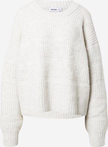 WEEKDAY Sweater in White: front