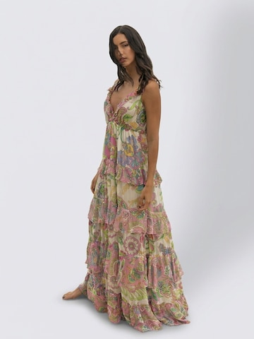 Robe 'Ingrid' Miss June en mélange de couleurs