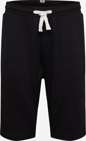 TOM TAILOR Regular Pants in Black: front