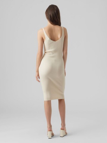 VERO MODA Strickkleid 'Gold' in Beige