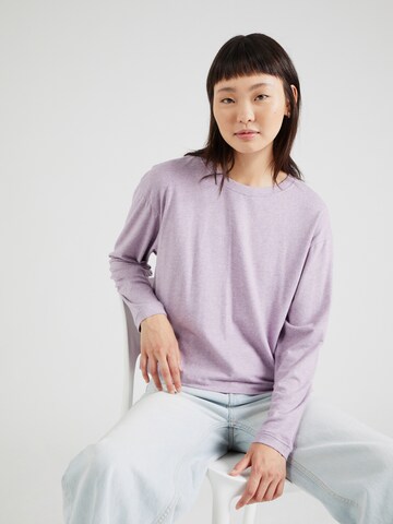 Tricou 'YPAWOOD' de la AMERICAN VINTAGE pe mov: față