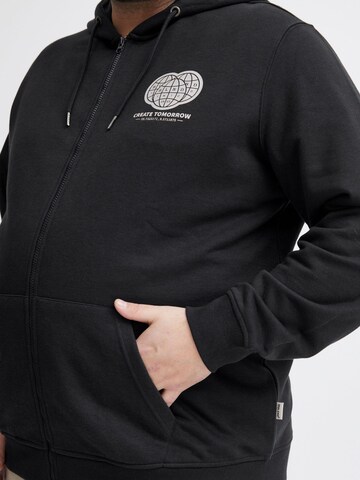 BLEND - Sudadera con cremallera en negro