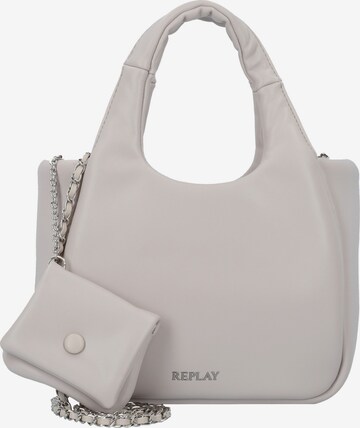 Borsa a mano di REPLAY in grigio: frontale