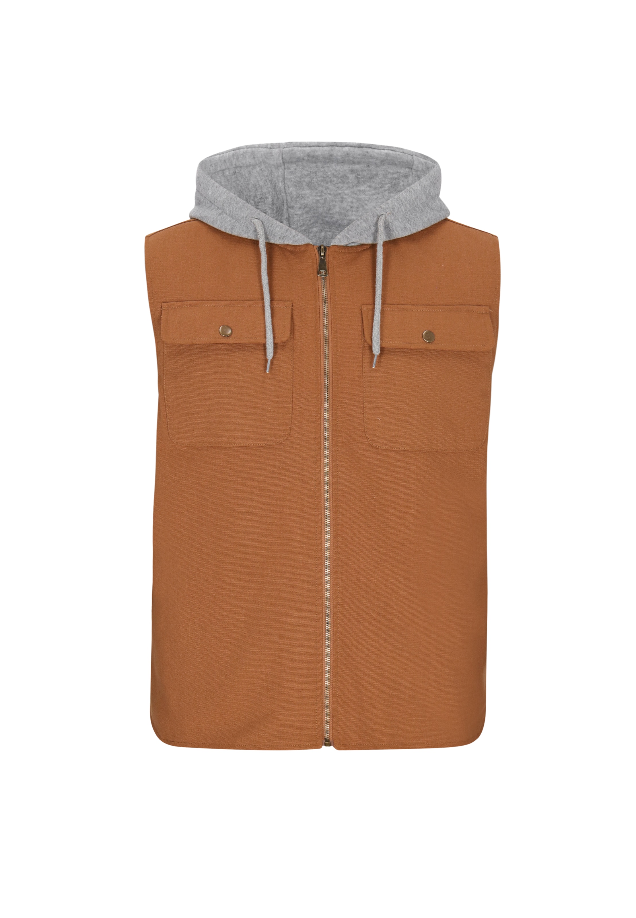 MO Vest in Brown: front