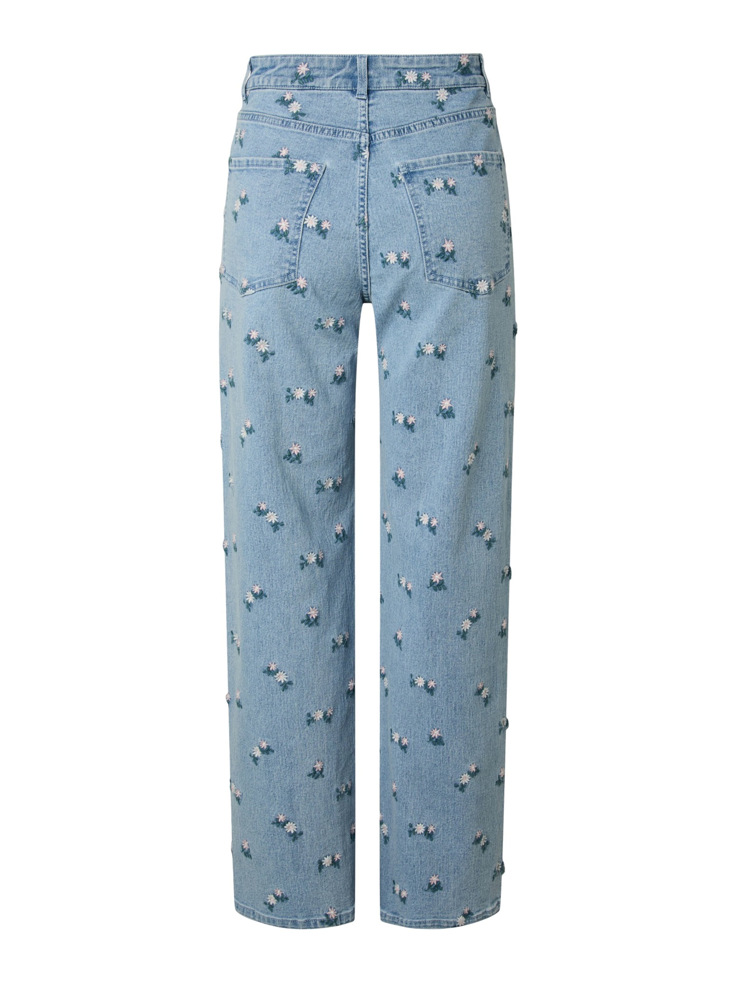 PIECES Regular Jeans 'PCFlora' in Blau