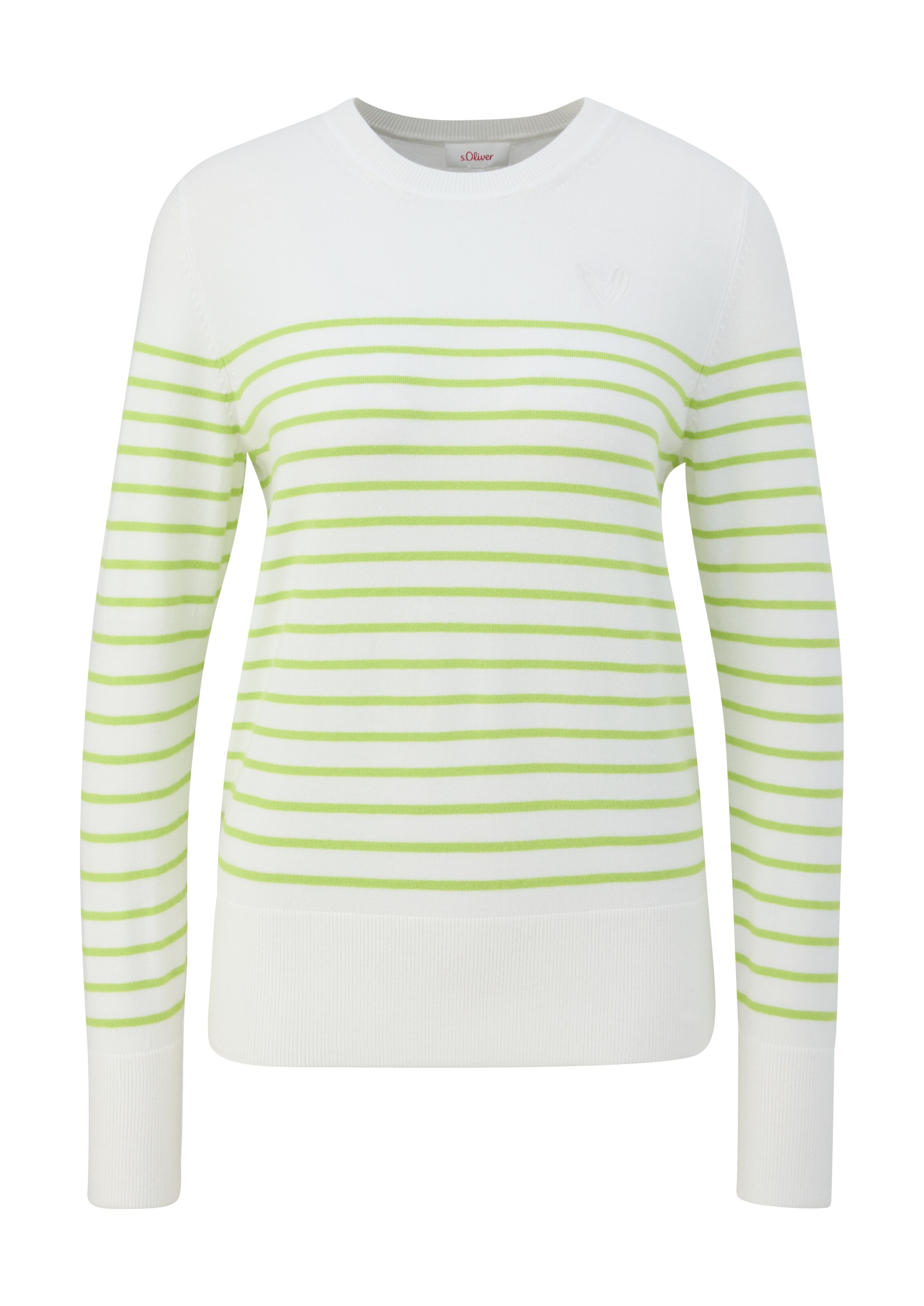 s.Oliver Pullover in Grün: Vorderseite