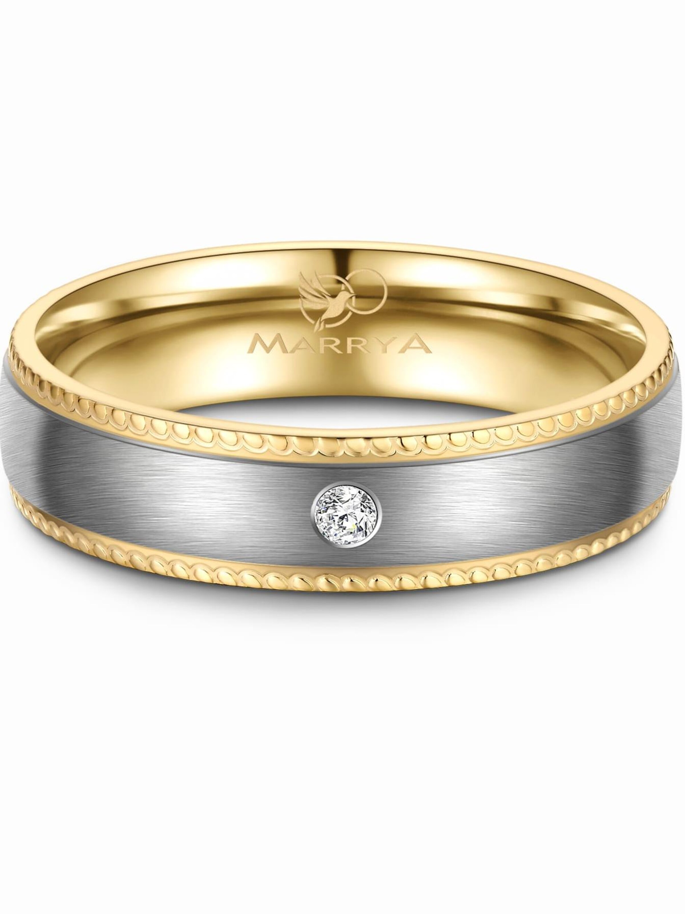 Anello 'MARRYA TI-41 Ehering aus Titan' di MARRYA in argento