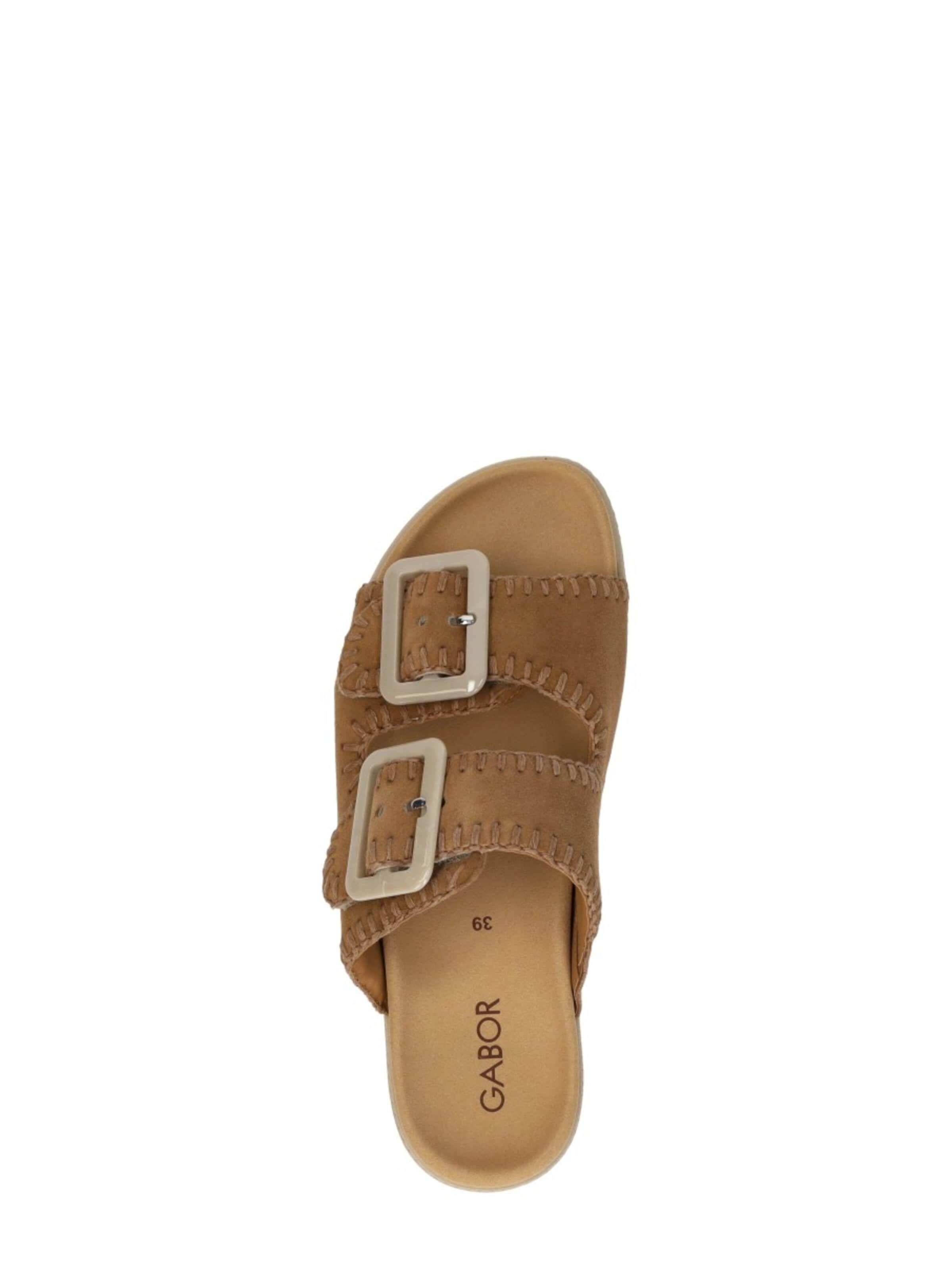 GABOR Huisschoenen 'Open Teen' in Bruin