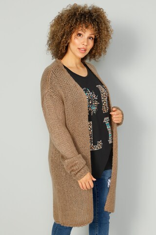 MIAMODA Strickjacke in Braun