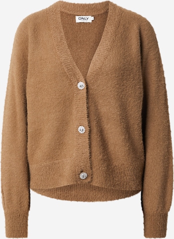 ONLY Вязаная кофта 'ONLELLA' в Коричневый: спереди