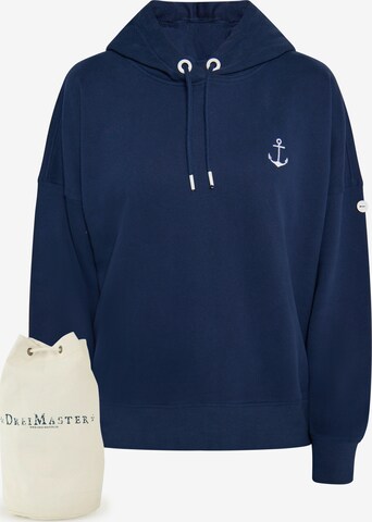 DreiMaster Maritim Sweatshirt in Blue: front