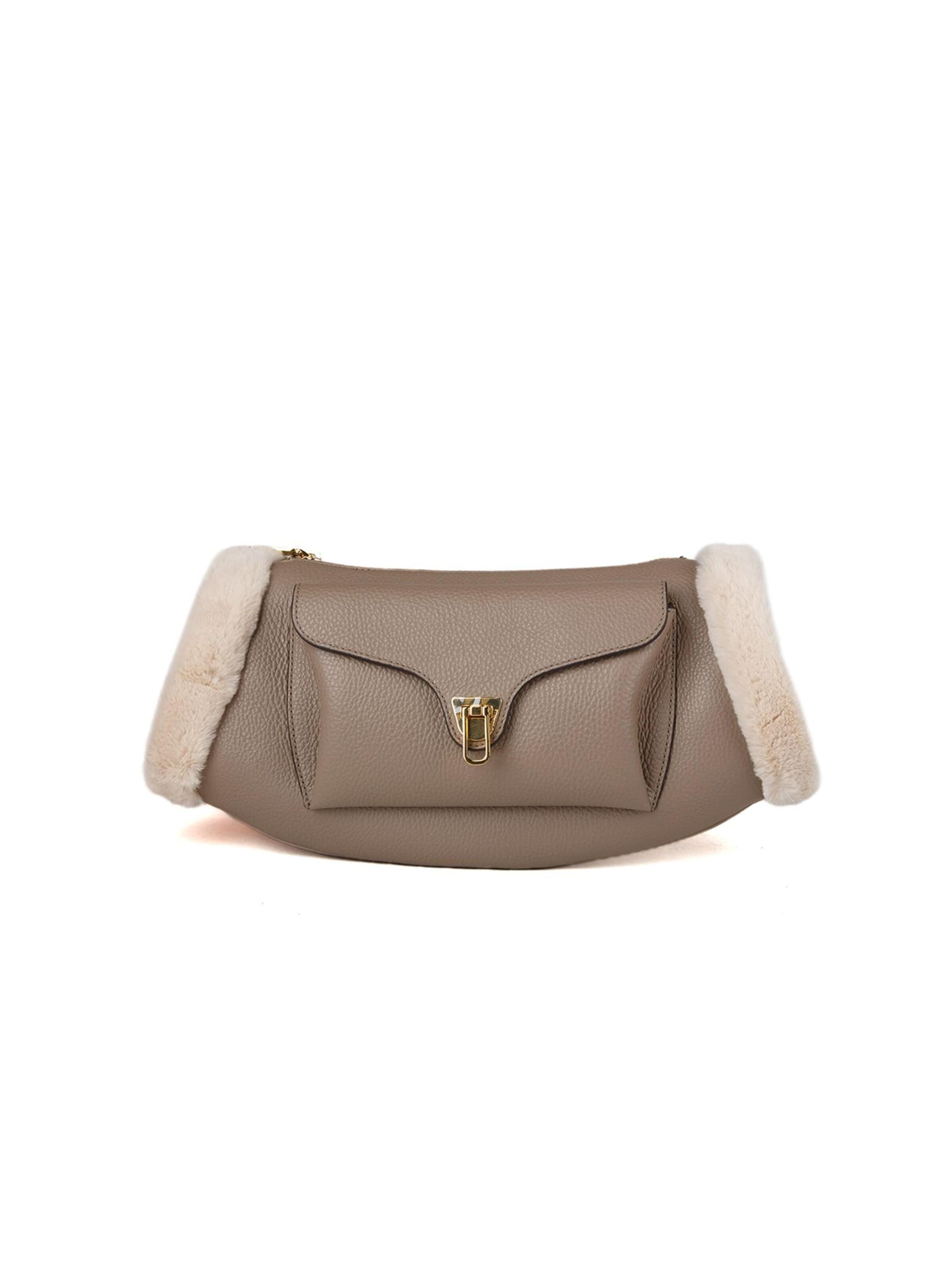 Coccinelle - Bolso de hombro en gris: frente