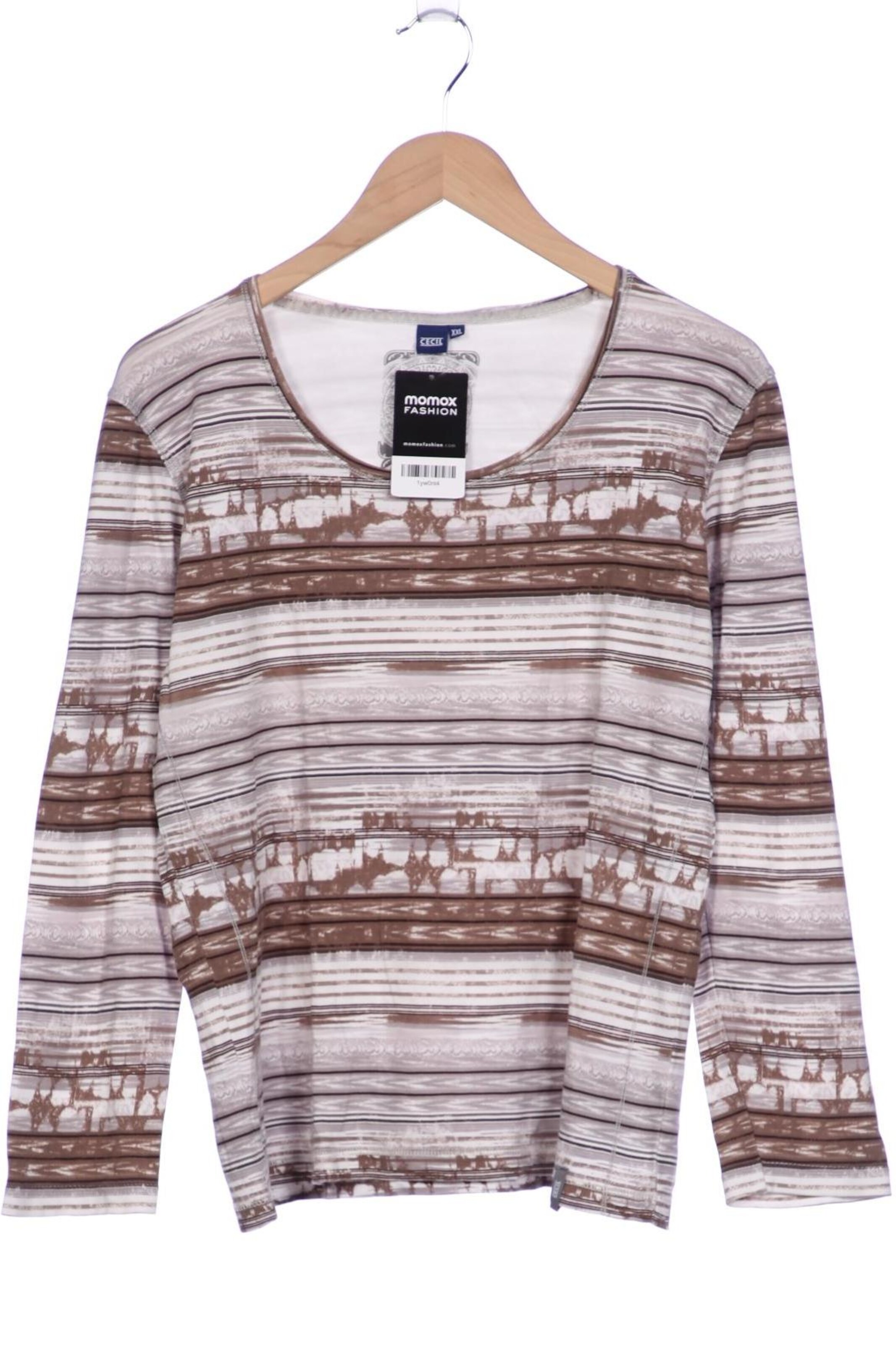 CECIL Top & Shirt in XXL in Brown: front