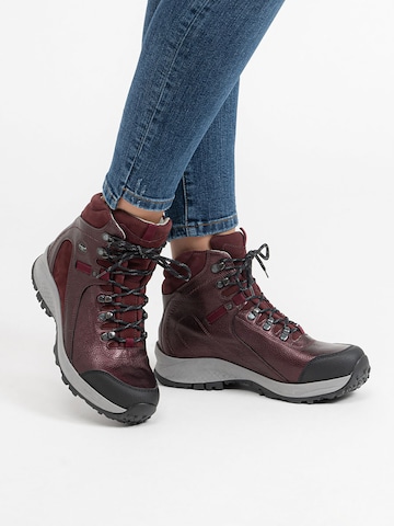 VITAFORM Schnürstiefelette in Rot