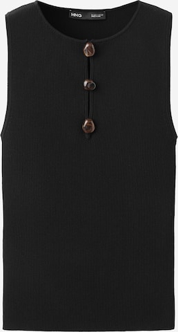 MANGO - Top 'LAGARTA' en negro: frente