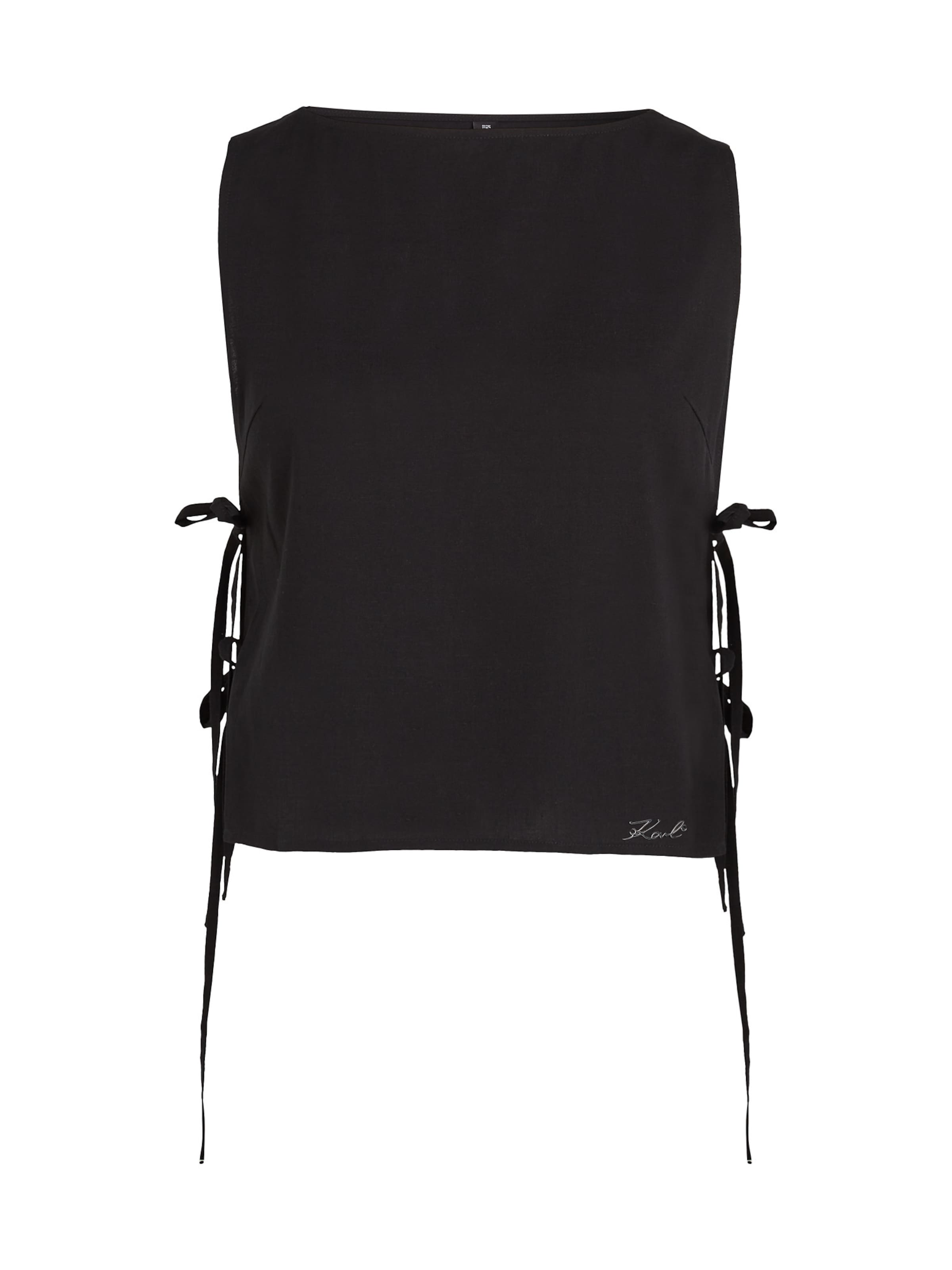 Karl Lagerfeld - Top em preto: frente