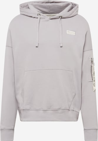 Felpa di ALPHA INDUSTRIES in grigio: frontale