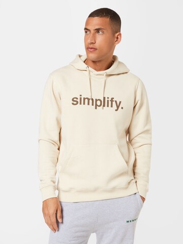 !Solid Sweatshirt in Beige: front