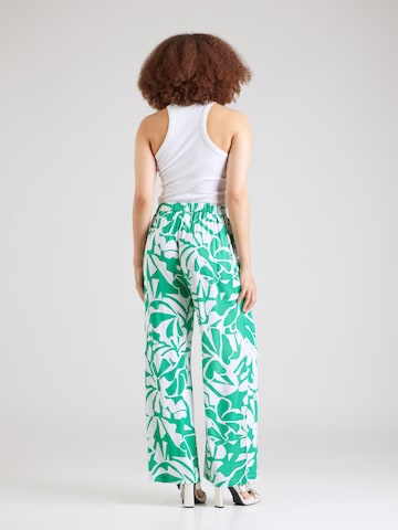 ZABAIONE Wide leg Bandplooibroek 'Pi44nja' in Groen
