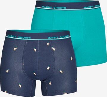 Boxers Happy Shorts en bleu : devant