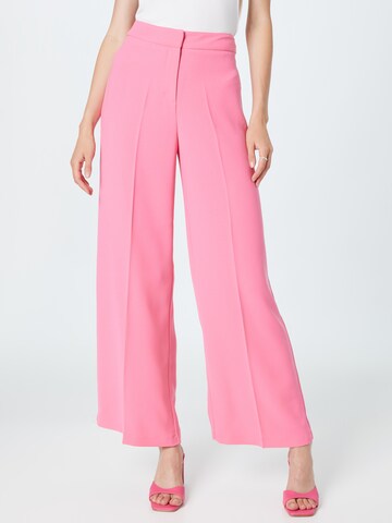 Notes du Nord Loose fit Pleated Pants 'Oliana' in Pink: front