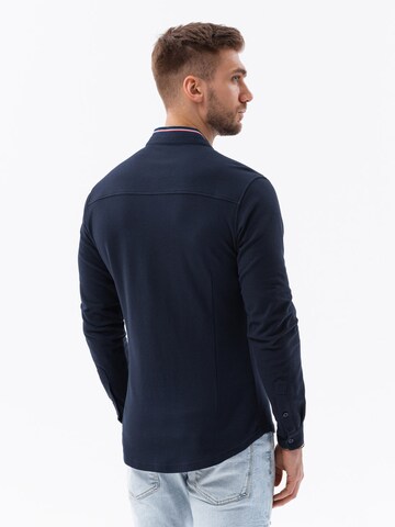 Ombre Slim Fit Hemd 'K542' in Blau