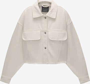 Pull&Bear Tussenjas in Beige: voorkant