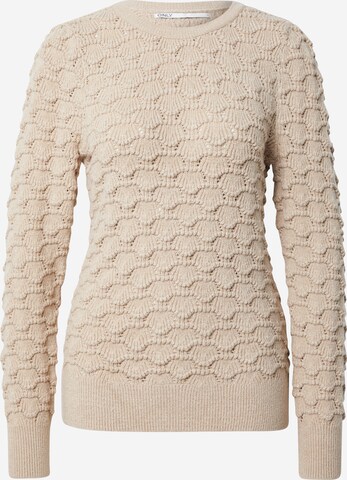 ONLY Sweater 'MAXINE' in Beige: front