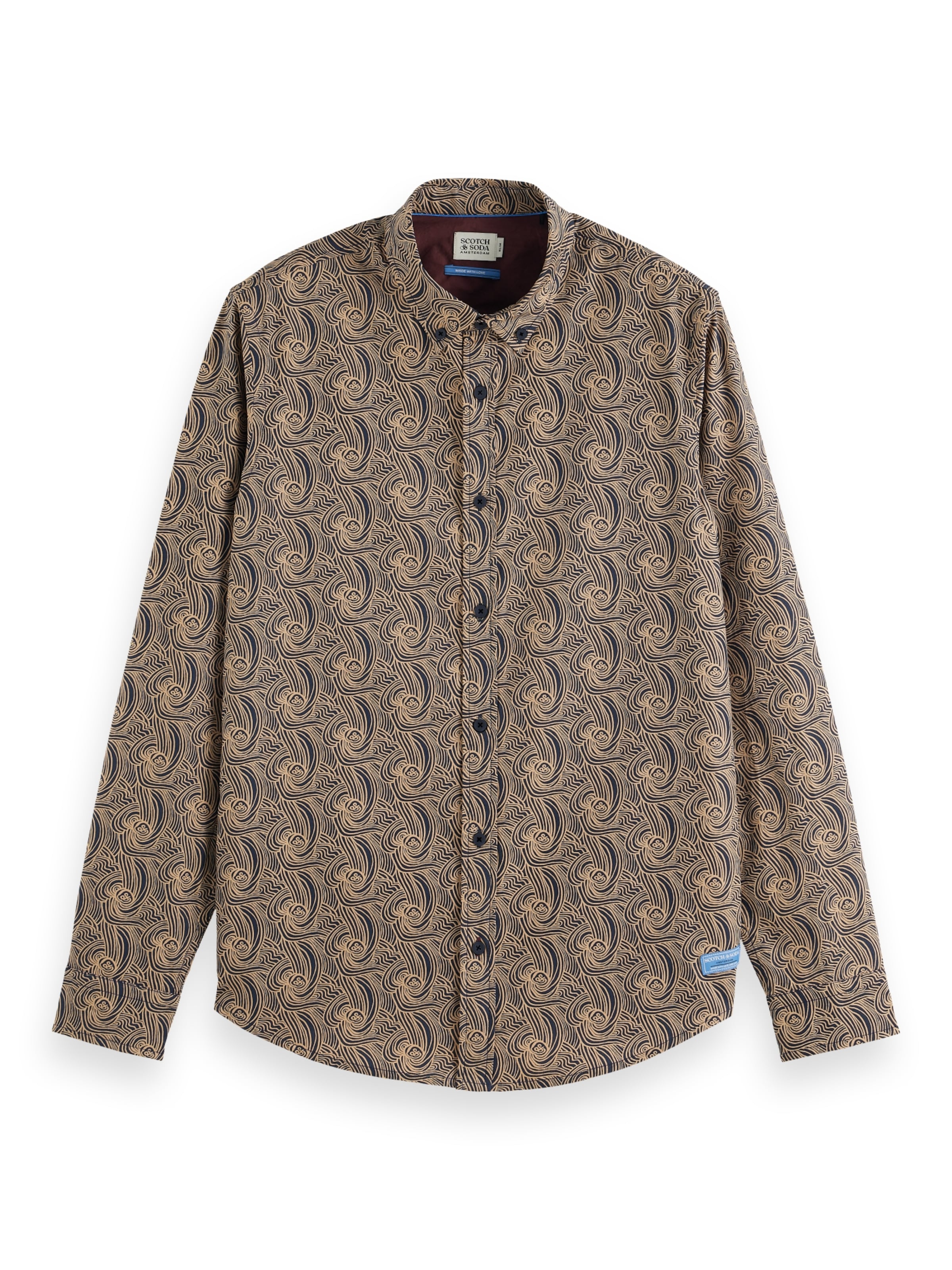 SCOTCH & SODA Regular fit Ing - bézs: elől