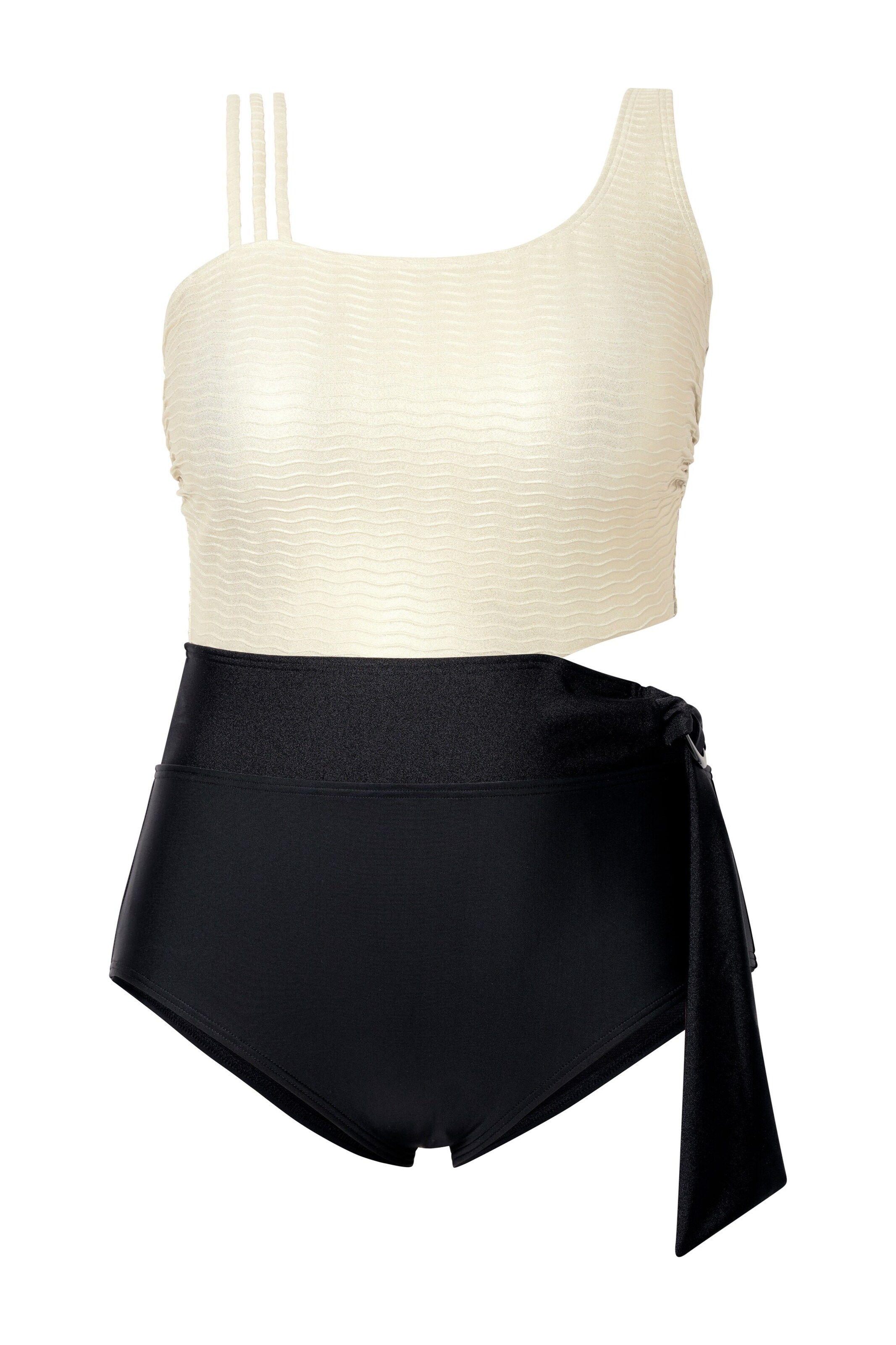 Maillot de bain Ulla Popken en blanc : devant