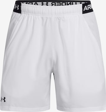 UNDER ARMOUR Workout Pants 'Vanish' in White: front