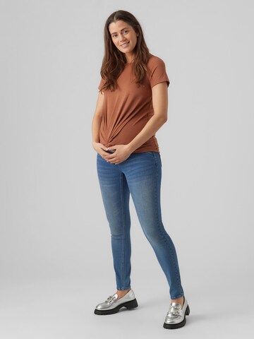 Coupe slim Jeggings 'Jacks' MAMALICIOUS en bleu