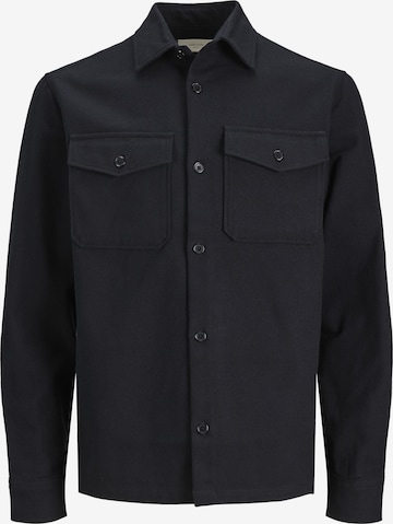 Jack & Jones Plus - Ajuste confortable Camisa 'ROY' en negro: frente