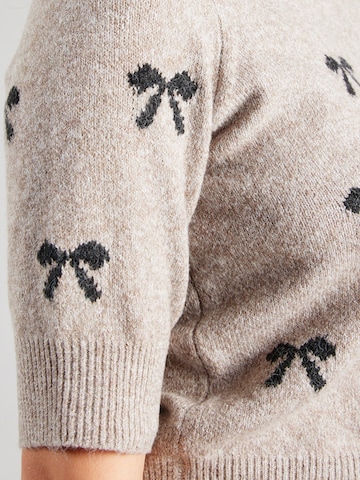 Pull-over 'VMDOFFY INTARSIA' VERO MODA en gris