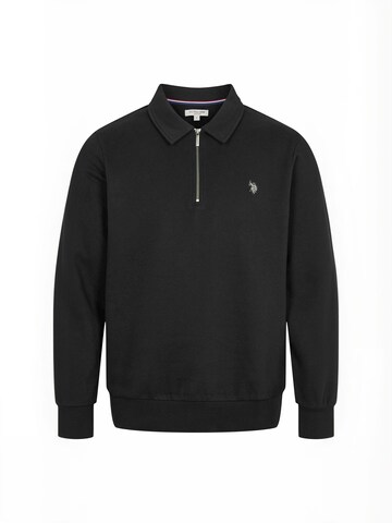 Pulover ' UMDag ' de la U.S. POLO ASSN. pe negru: față