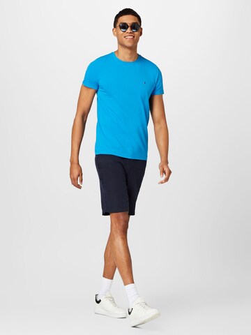 TOMMY HILFIGER Slim fit Μπλουζάκι σε μπλε