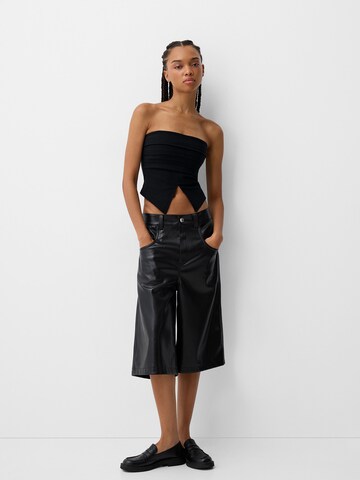 Bershka Top in Schwarz