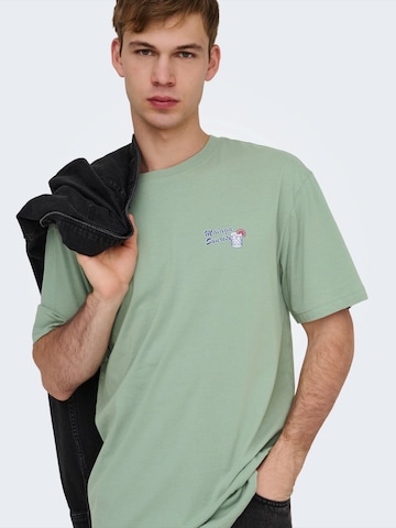 Only & Sons - Camiseta 'ONSPOPSICELLO' en verde