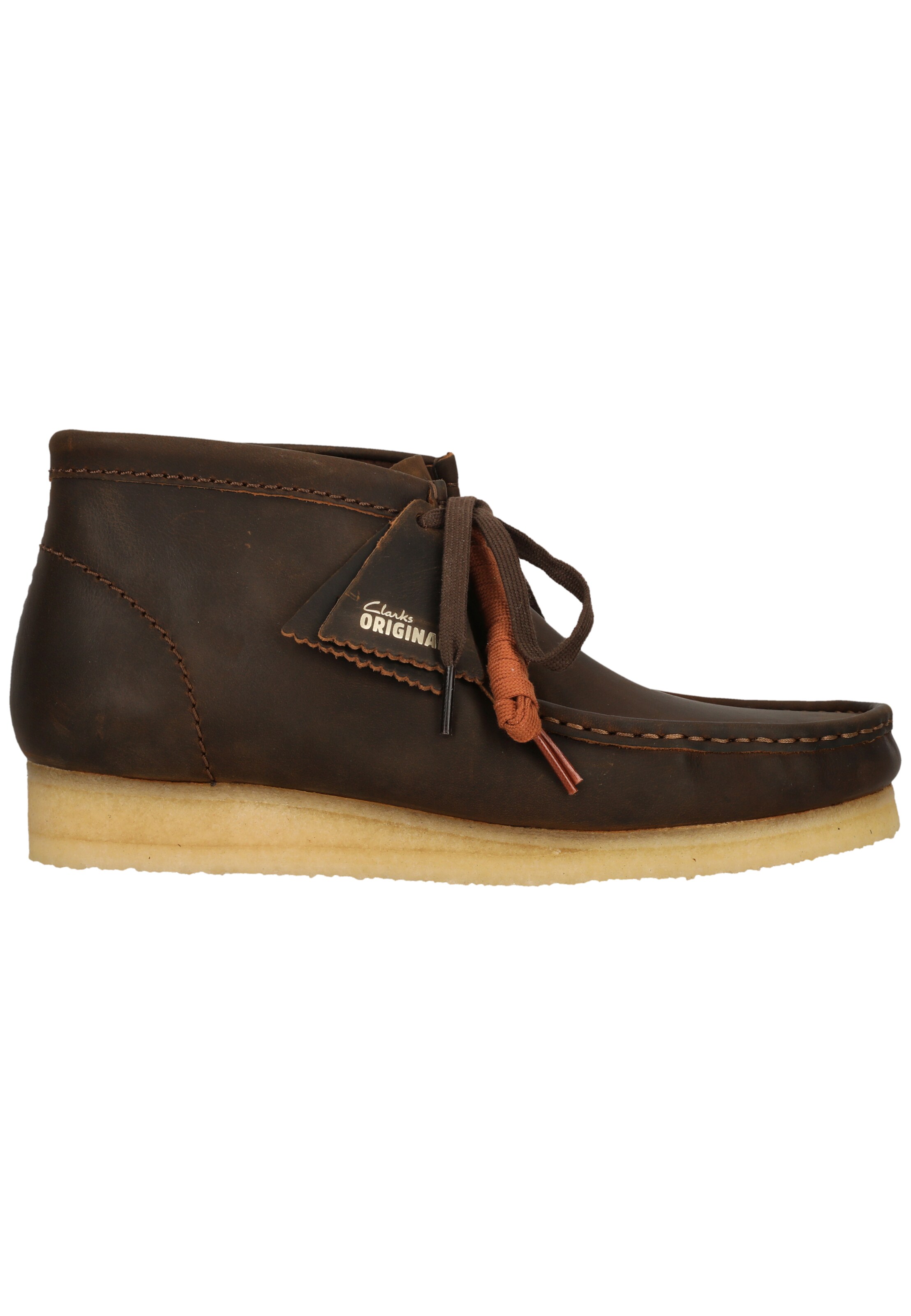 CLARKS Veterschoen 'Wallabee Boot' in Bruin