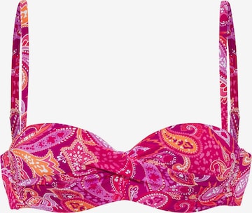 VIVANCE Bandeau Bikinitoppi värissä vaaleanpunainen: etupuoli