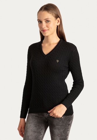 Sir Raymond Tailor Sweater 'Jena' in Black