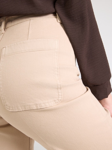 Wide Leg Pantalon à plis Lindex en beige