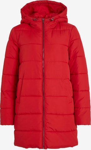 VILA Winter Coat in Red: front