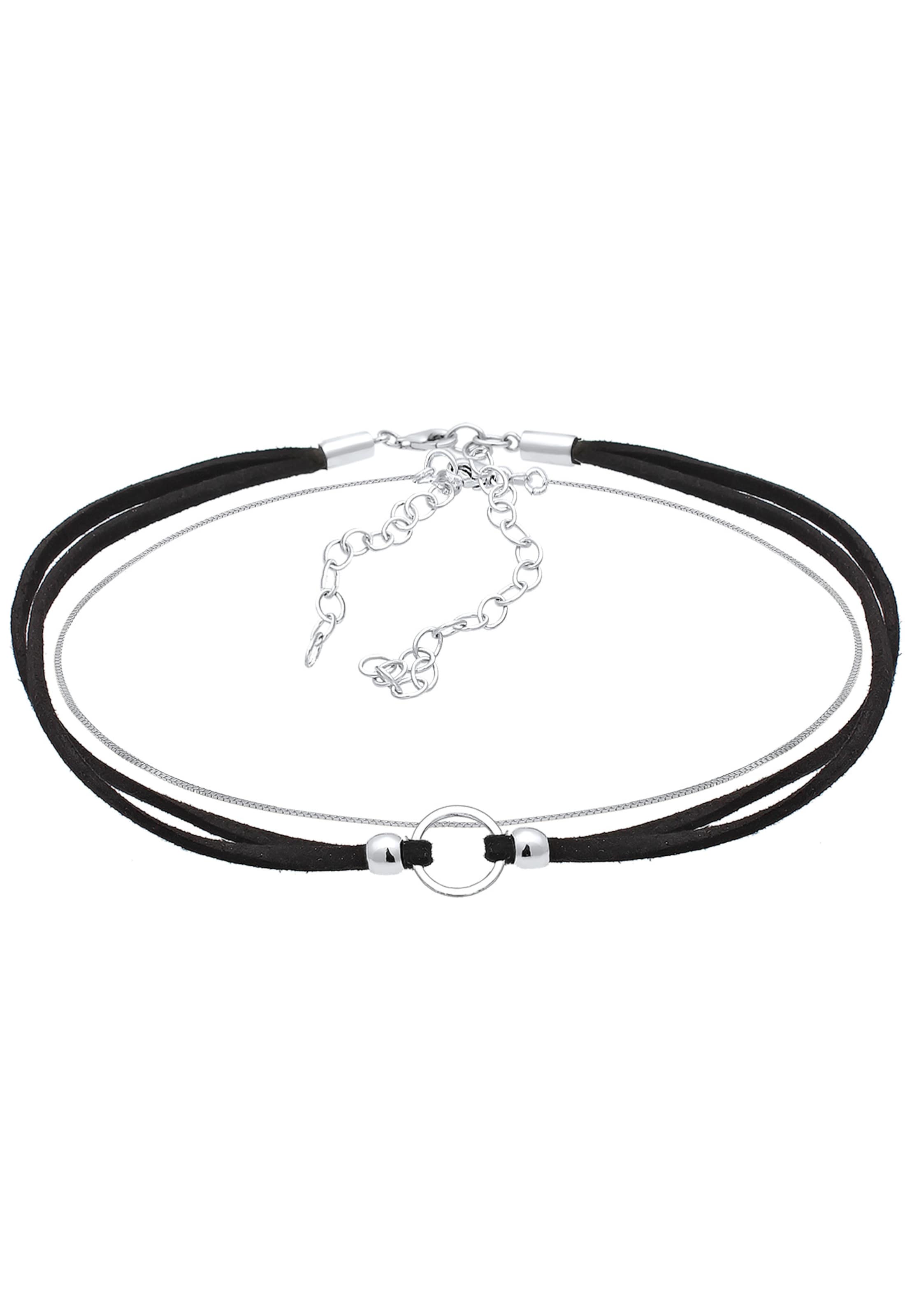 ELLI Choker in Schwarz: Vorderseite